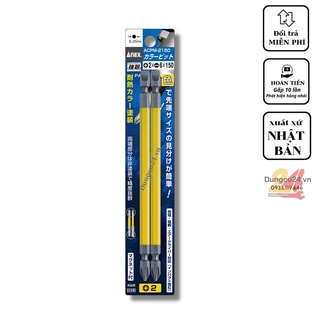 Vỉ hai mũi vít hai đầu +2-6 có từ tính anex acpm-2150 nhật bản