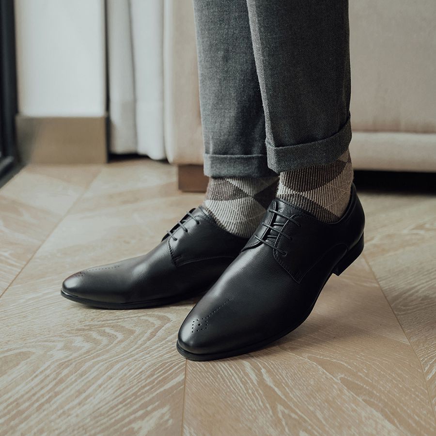 Giày Tây Nam LAFORCE Công Sở Basic GNLA9636-119-D Tặng Tất Nam Cao Cấp