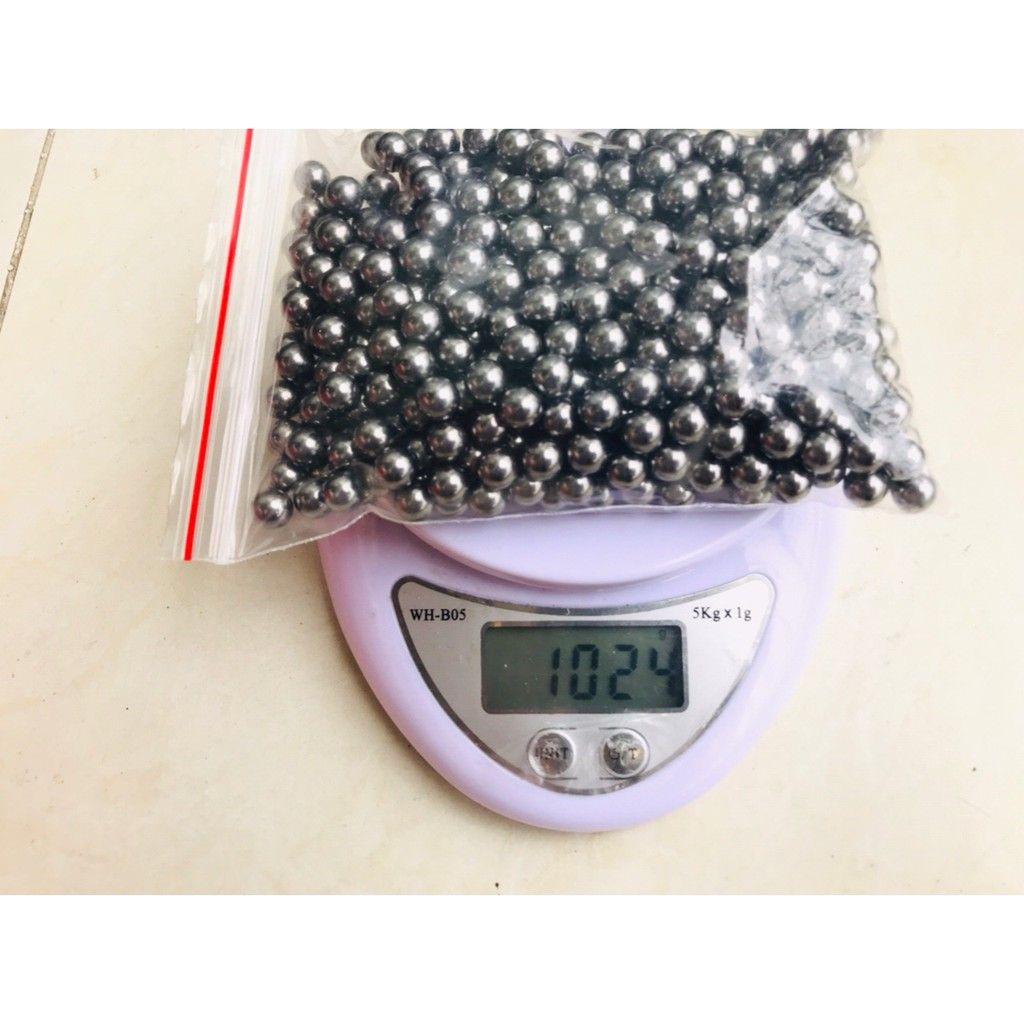 1kg viên bi sắt xe đạp bóng đẹp không gỉ - súng cao su bắn chim cao cấp