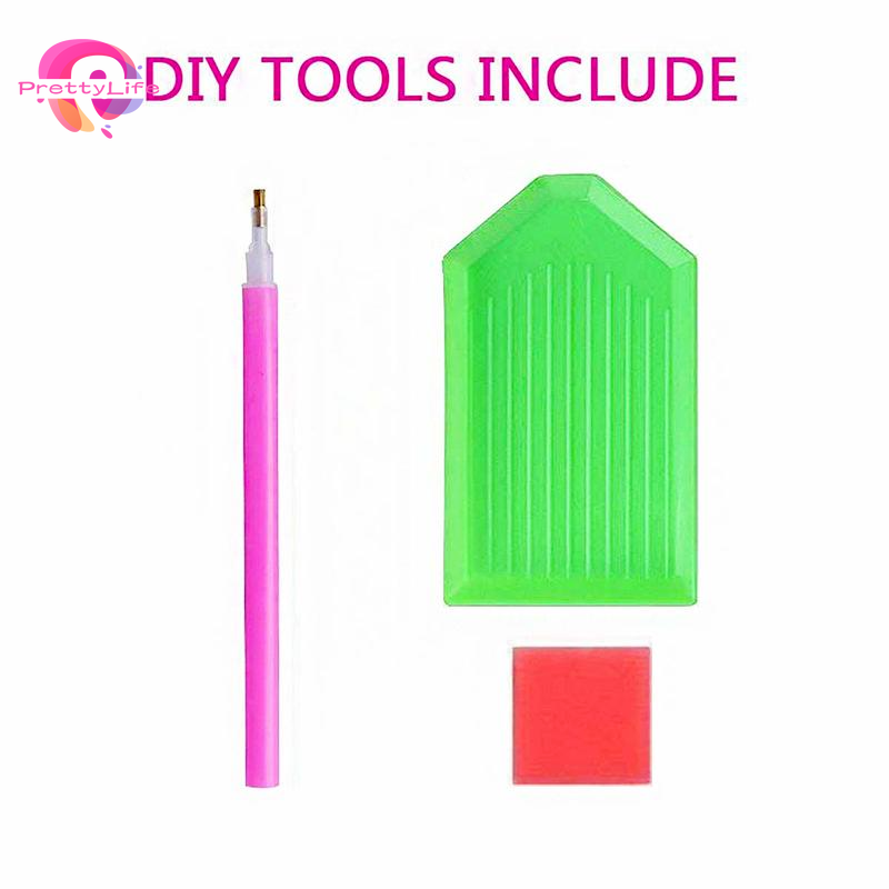 Bộ Tranh Đính Đá 5D Họa Tiết Nghệ Thuật Độc Đáo Kích Thước 40x30cm DIY Dùng Trang Trí Nhà Cửa