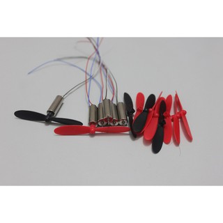 Bộ 4 motor coreless 720 và 4 cặp (8 cái) cánh quạt 5.5cm