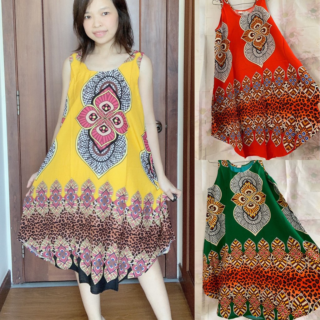 2021 - [Chọn mẫu] 65-75kg Đầm tole mặc nhà hoa văn họa tiết | BigBuy360 - bigbuy360.vn