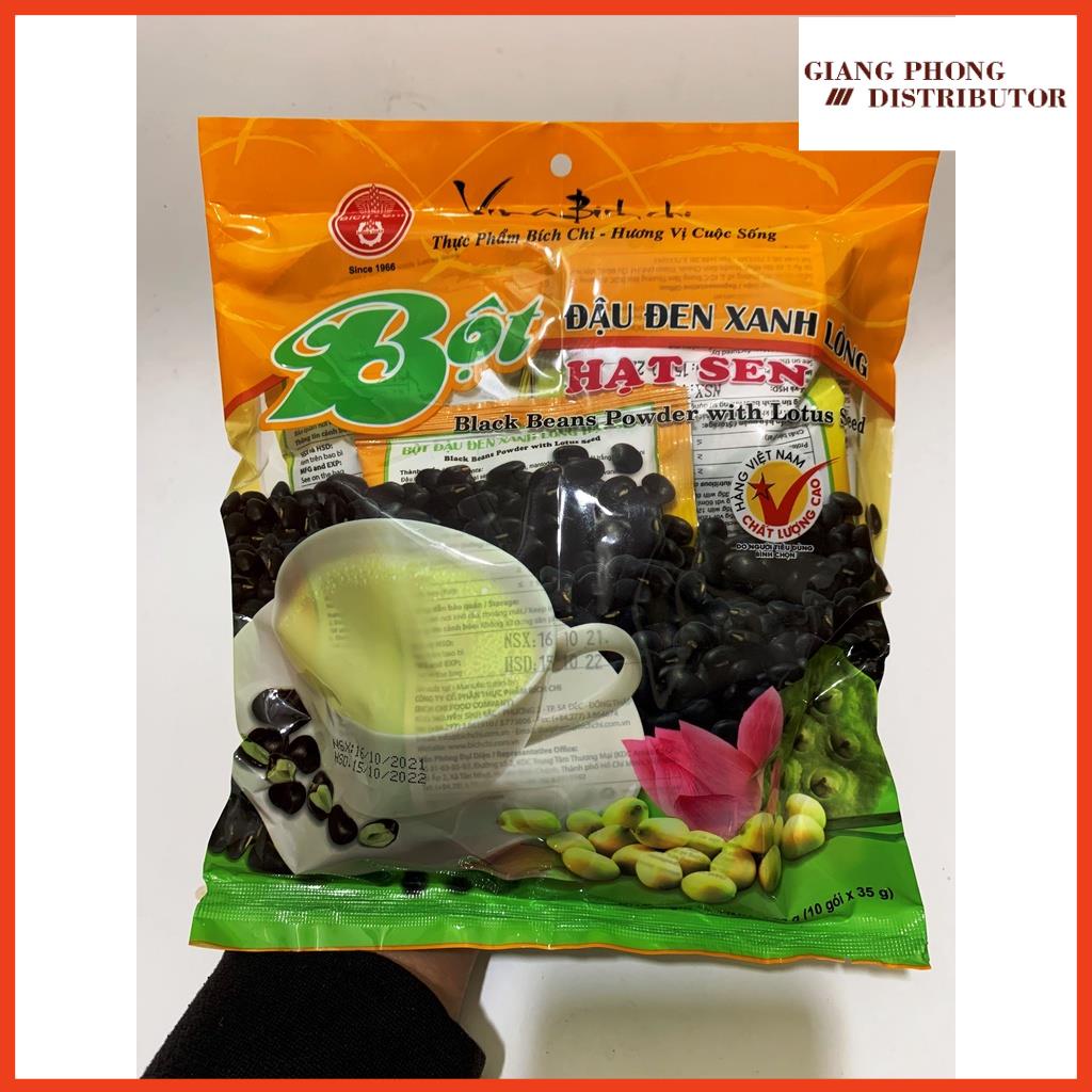 Bột đậu đen xanh lòng hạt sen Bích Chi 350gr - Black Beans Powder With Lotus Seed