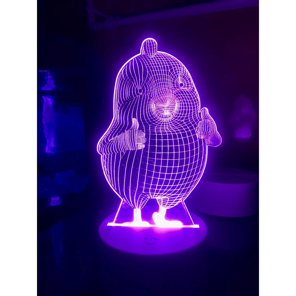 Đèn ngủ 3D LED hình con vật- Món quà tặng độc đáo, dễ thương