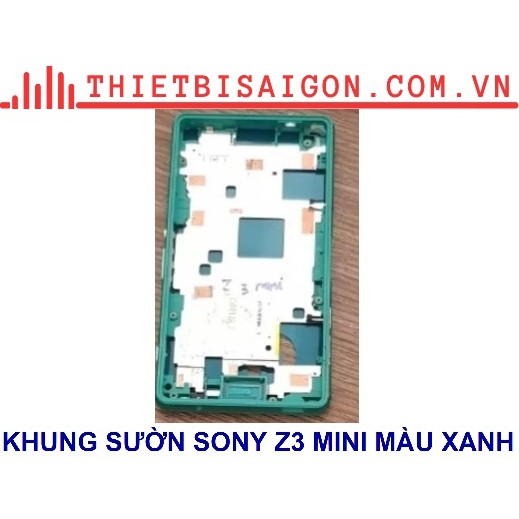 KHUNG SƯỜN SONY Z3 MINI MÀU XANH