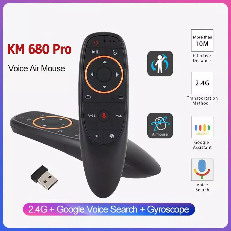 CHUỘT BAY + ĐIỀU KHIỂN GIỌNG NÓI VINABOX KM680 PRO - TÍCH HỢP MIC VOICE