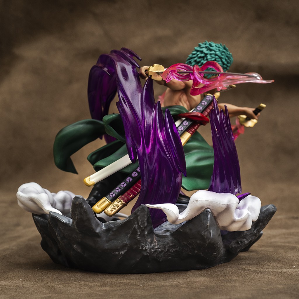 Mô hình One Piece Roronoa Zoro Hắc Kiếm Khí cao 20cm mô hình trang trí OnePiece nhân vật Zoro