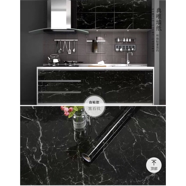 Giấy dán tường 5Mx60CM ,bếp vân đá MARBLE chịu nhiệt chống dầu mỡ TRÁNG_NHÔM