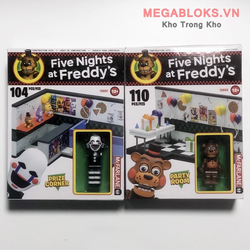 McFarlane Five Nights at Freddy's 12691 Prize Corner 12692 Party Room【Thương hiệu mới chưa sử dụng】Xây dựng đồ chơi khối