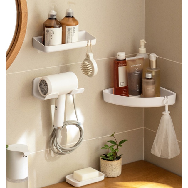 Giá đỡ máy sấy tóc gắn tường thiết kế đơn giản hiện đại