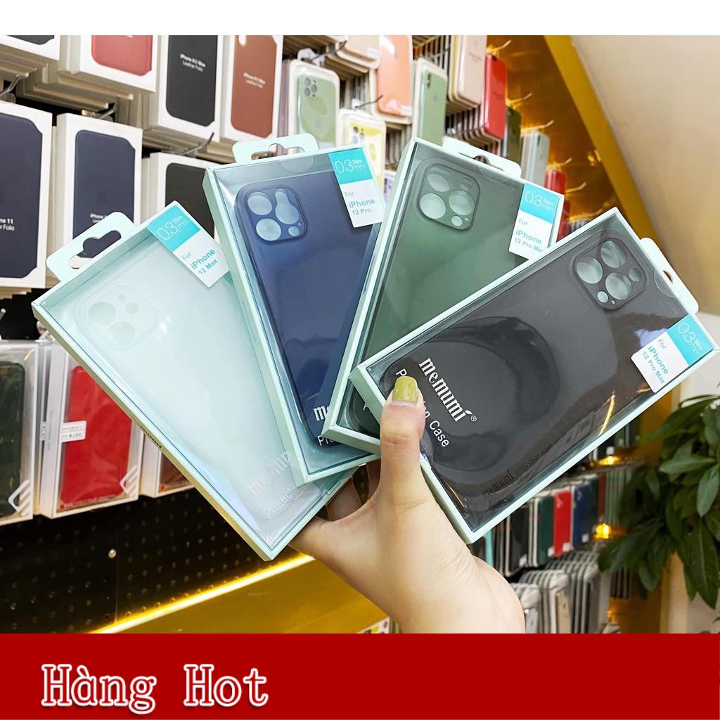 Ốp lưng siêu mỏng cho iPhone 13 Pro Max/12 Pro/13/12 mini, iP 11/11 Pro/11 Pro Max chính hãng Memumi, Ni