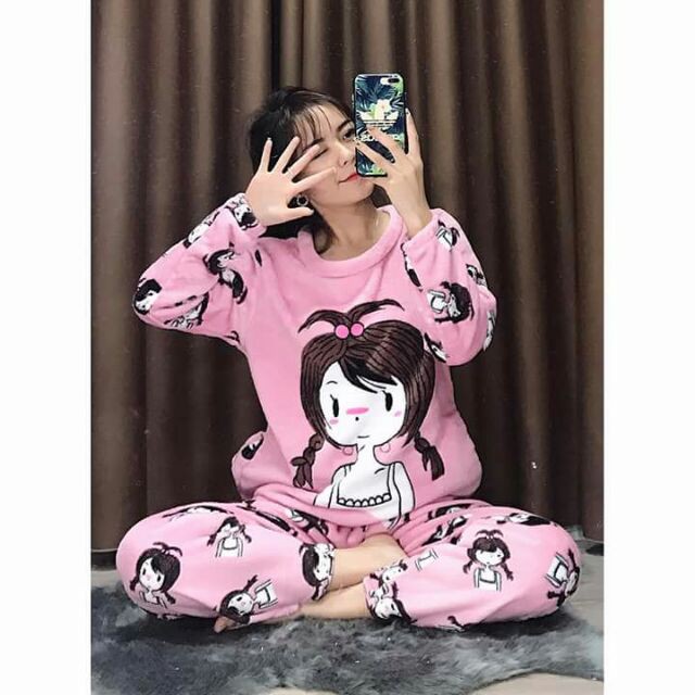 Bộ lông cao cấp sau sinh cho mẹ cute siêu ấm ❤️FREESHIP 70K ❤️ ẢNH THẬT