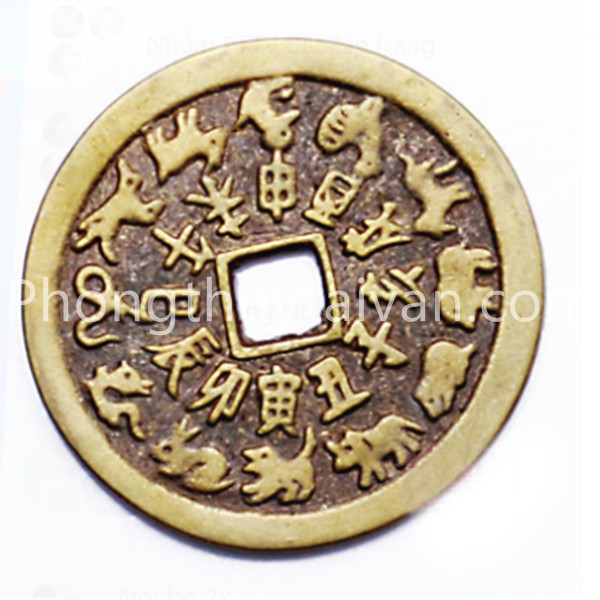 Đồng xu THÁI TUẾ 4.3cm/6cm