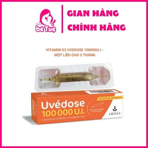 MẪU MỚI - D3 Liều Cao Pháp - Vitamin D3 UVEDOSE 100.000 UI Pháp