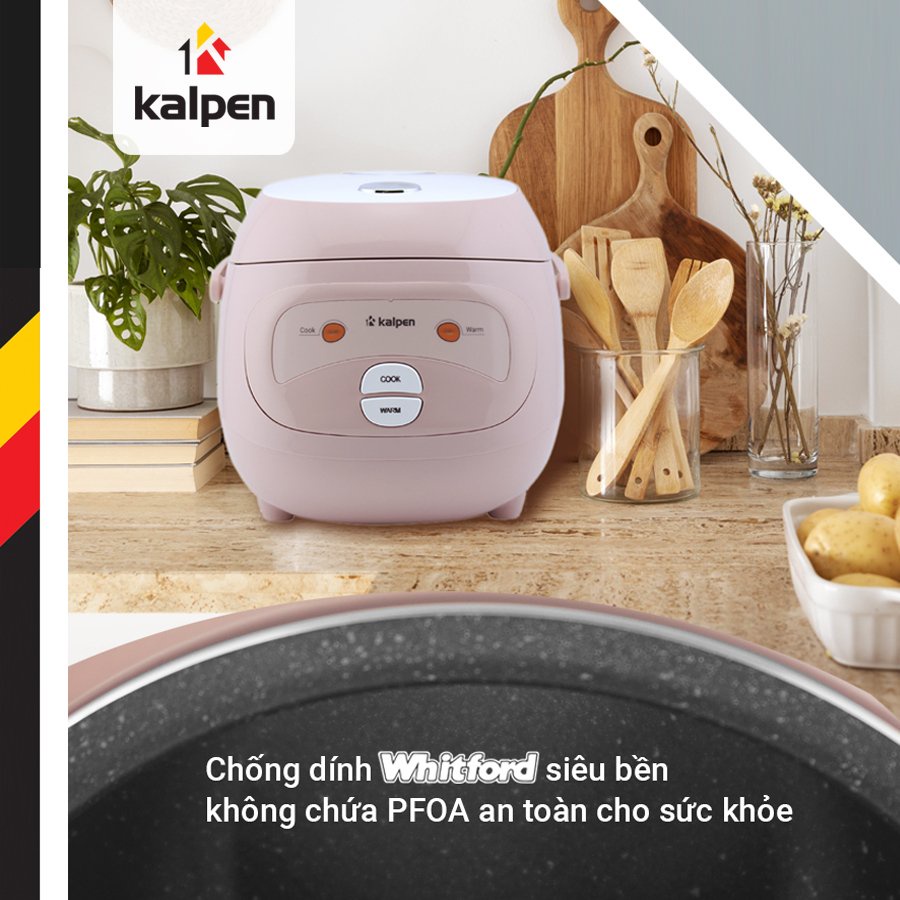 Nồi cơm điện ủ ấm 3D Kalpen model R1 dung tích 1L