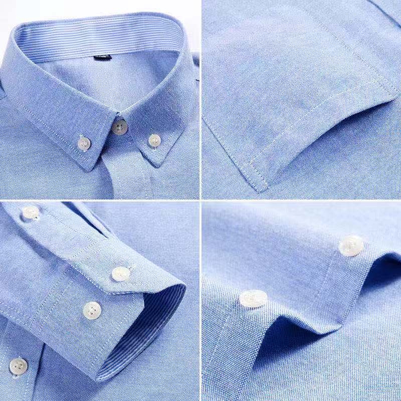 Áo Sơ Mi Tay Dài Vải Oxford Màu Trơn Có 6 Màu Tùy Chọn Thời Trang Cho Nam | BigBuy360 - bigbuy360.vn