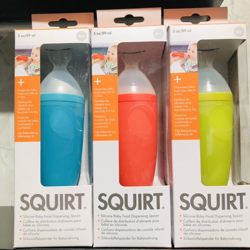 Bình thìa ăn dặm cho bé Boon Squirt cho bé 6M+