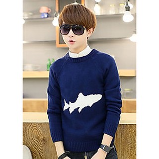 Áo len nam hình cá trẻ trung len03