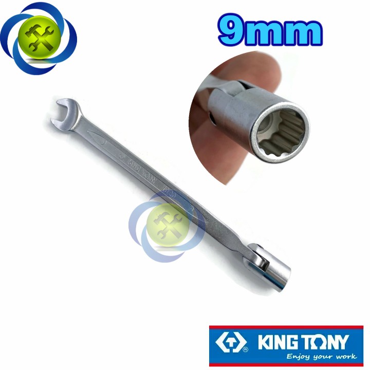 Cờ lê hai đầu 9mm Kingtony 1020-09 (miệng -lắc léo)