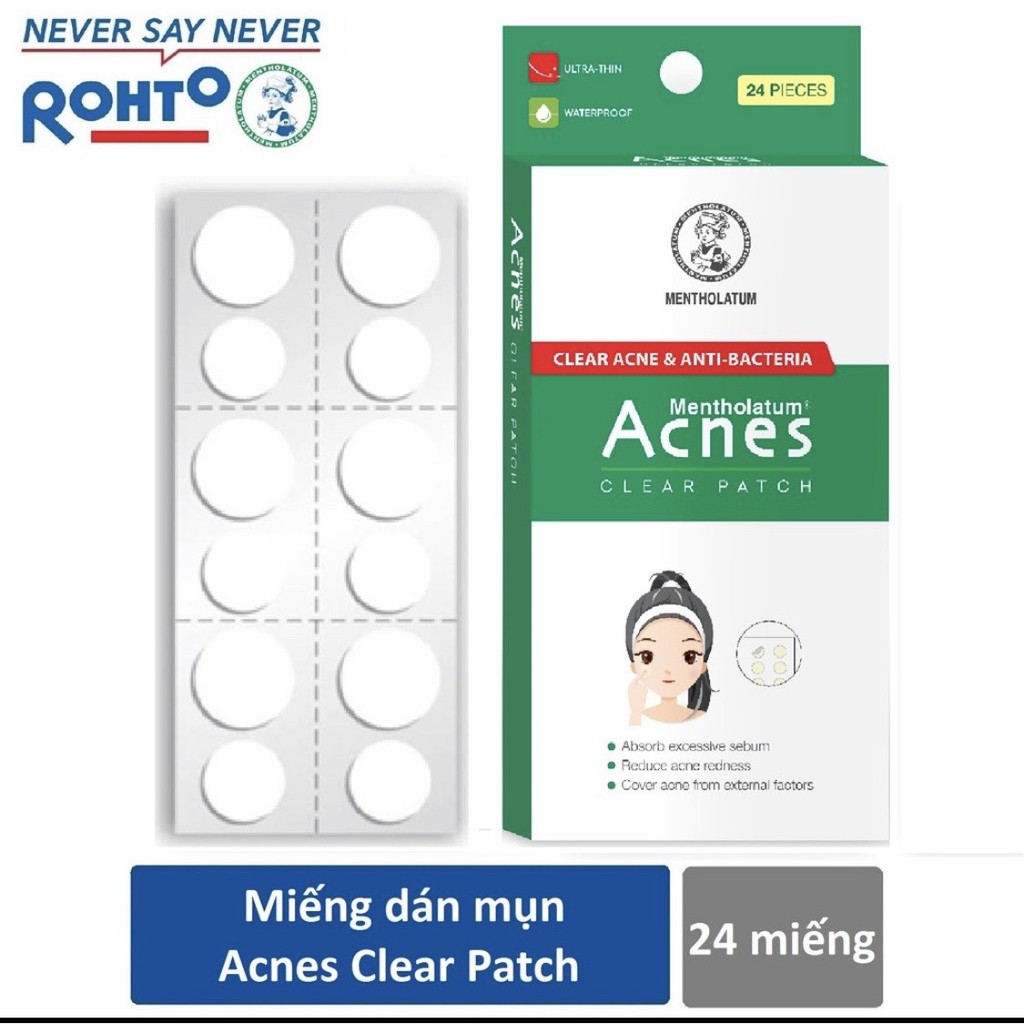 Miếng Dán Mụn Acnes Clear Patch (24 Miếng)