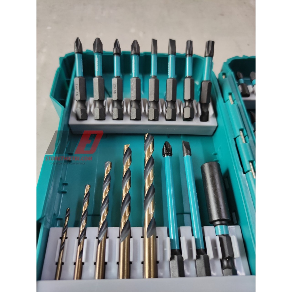 Bộ 45 mũi siết vít , mũi khoan , mũi bắn tôn cao cấp dành cho máy Total TACSDL24502