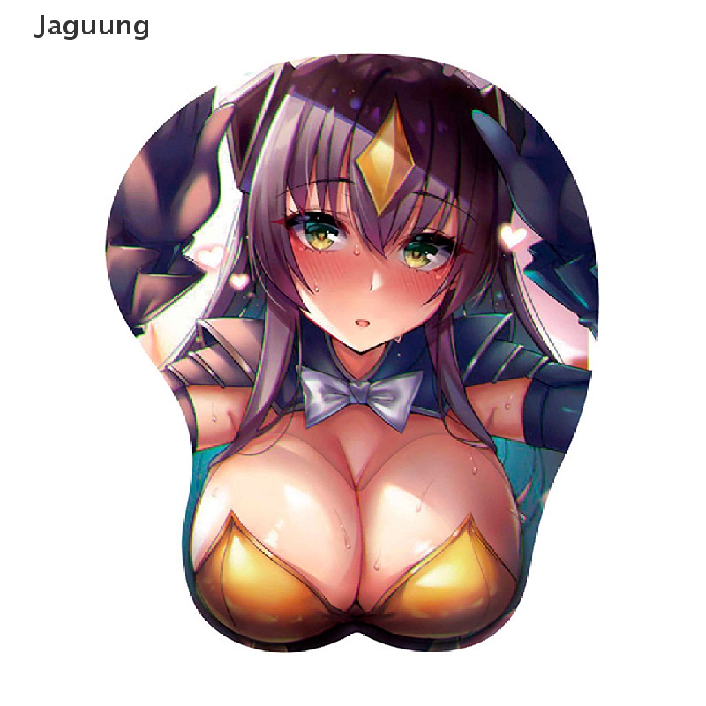 Miếng lót chuột kê cổ tay bằng silicon thiết kế hình nhân vật anime 3D gợi cảm