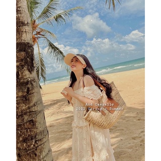 And Casually /  Váy đũi be trễ vai