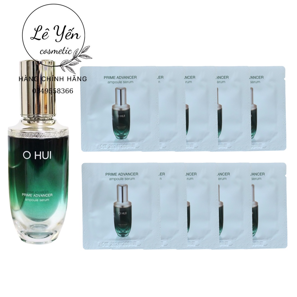 Gói serum tinh chất dưỡng trắng, căng bóng, chống lão hóa da - Ohui Prime Advancer Ampoule Serum