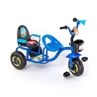 Xe ba bánh đôi có 2 chỗ ngồi có kèn cho bé 1-5 tuổi Dài 70cm x Cao 60cm x Ngang 55cm