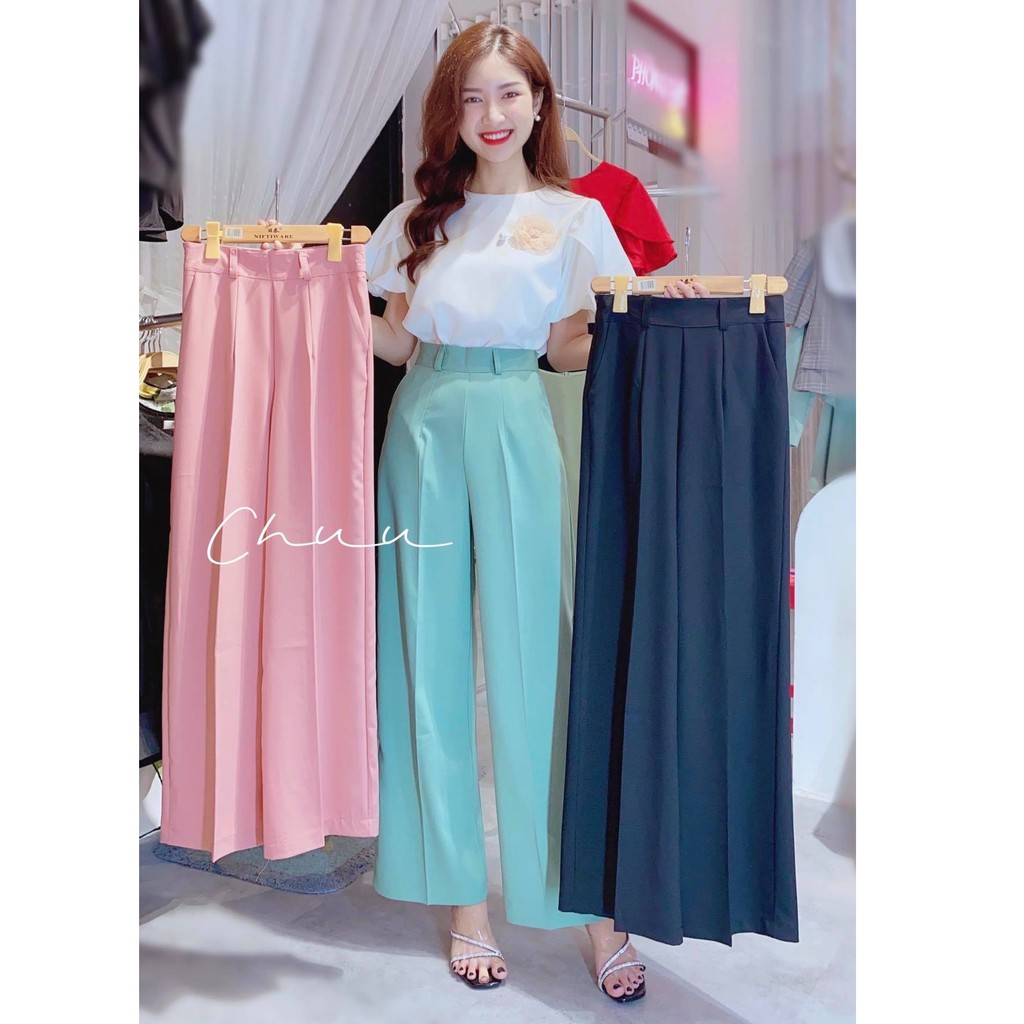 Quần tây ống rộng nữ công sở, quần vải baggy CHUU Q6092 | BigBuy360 - bigbuy360.vn