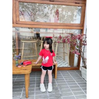 Bộ Adidas đùi bé gái