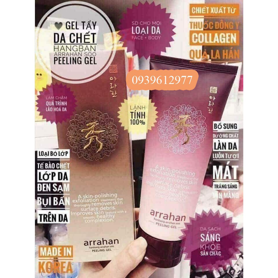 Tẩy Tế Bào Chết Arrahan 💖FREESHIP💖Chiết Xuất Từ Quả La Hán Chính Hãng Hàn Quốc 180ml