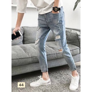 Quần jean nam rách cao cấp thời trang huytrumsi ms09