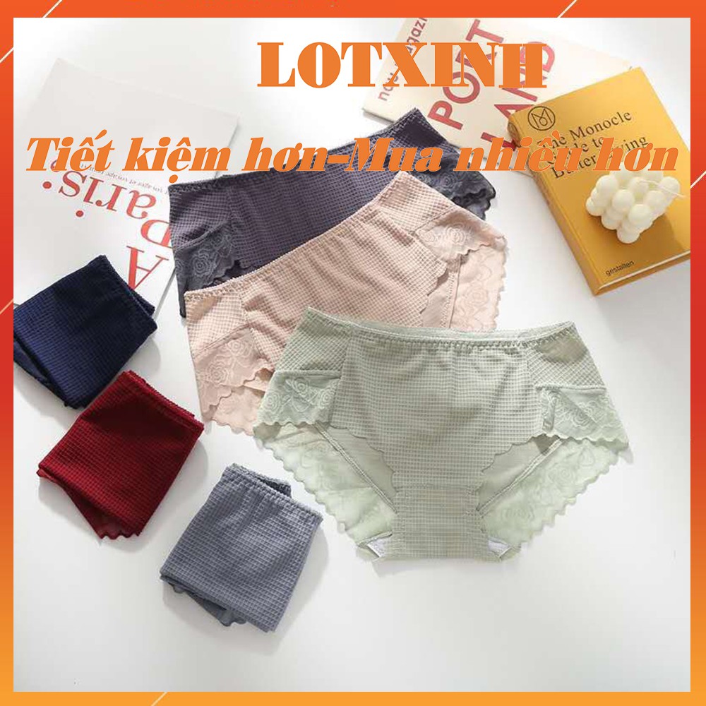 [SET 3] Quần lót nữ thun lạnh đúc su Cao Cấp Không Viền, Không Đường May, Thoáng Mát, Kháng Khuẩn LOTNU18