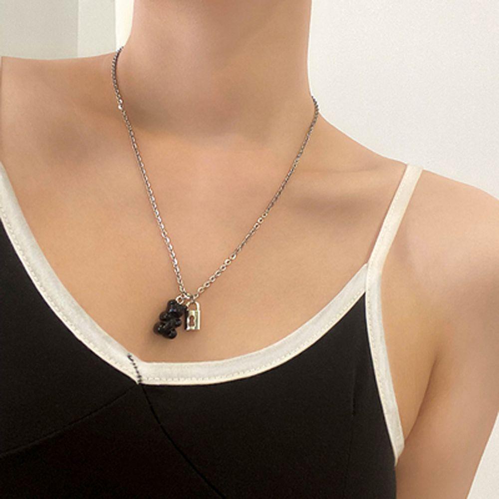 Vòng cổ Mặt Nhựa Resin Màu Trơn Thời Trang Hàn Quốc Cho Nam Nữ