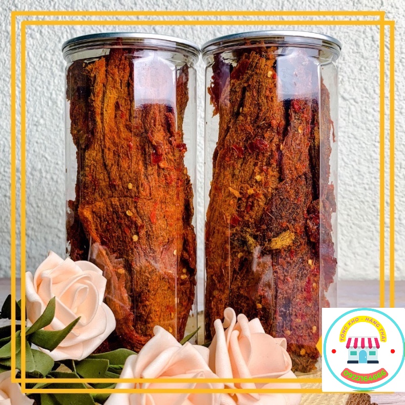 Bò Khô Miếng Hộp 500G, Thơm Ngon Ngọt Thịt, 100% Nguyên Liệu Từ Thịt Bò Tươi [ Ship Hỏa Tốc Hà Nội] (SP41232238)
