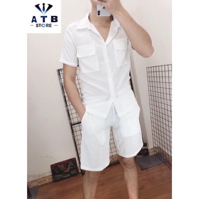 BỘ ĐŨI NAM 2 TÚI ĐEN TRẮNG