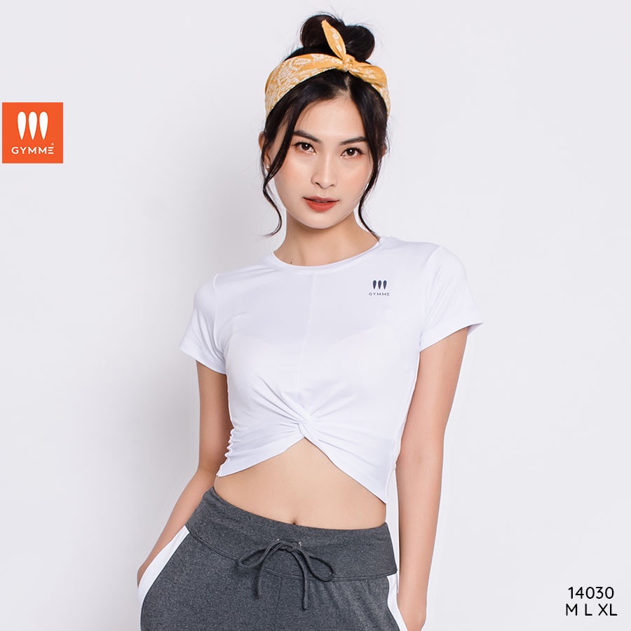 Áo bra tập gym yoga nữ dáng croptop thể thao tay ngắn GYMME 14030