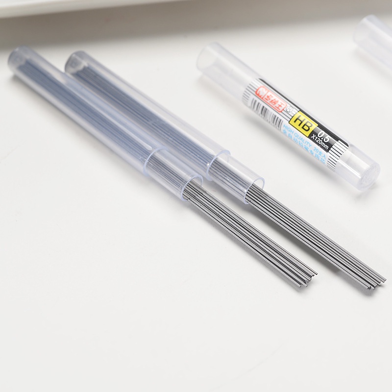 Muji Bút Chì Bấm 0.5 / 0.7mm Thiết Kế Đơn Giản Màu Trong Suốt