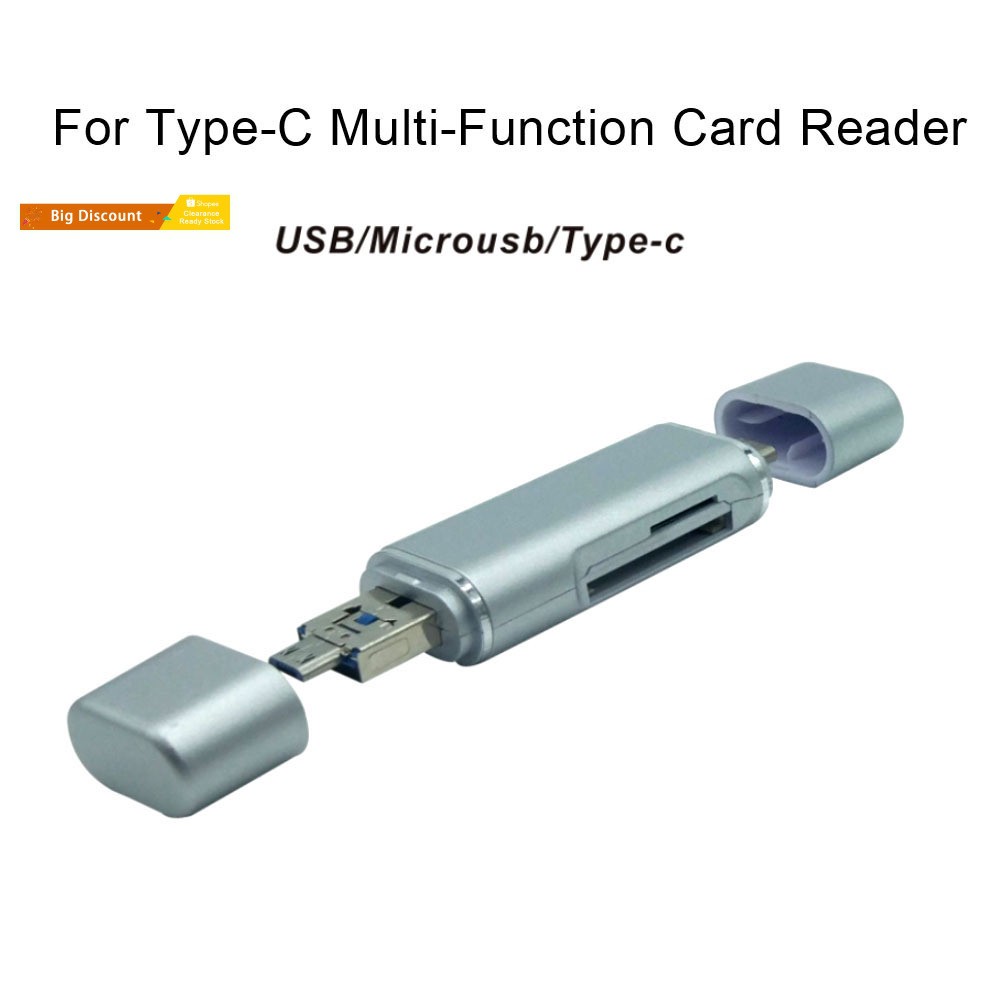 Đầu Đọc Thẻ Nhớ Micro Usb 3.1 Type-c Tf 5 Trong 1 Cho Điện Thoại Android