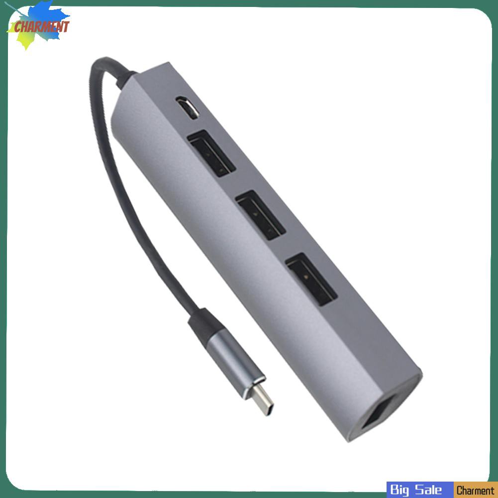 Đầu chia cổng cắm 4 trong 1 USB 3.1 Type-C HUB 5Gbps USB3.0 3 480Mbps USB2.0