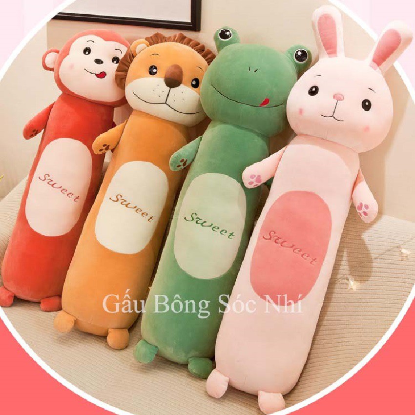 Gối ôm cho bé, gối ôm hình thú siêu mềm và an toàn cho trẻ nhỏ