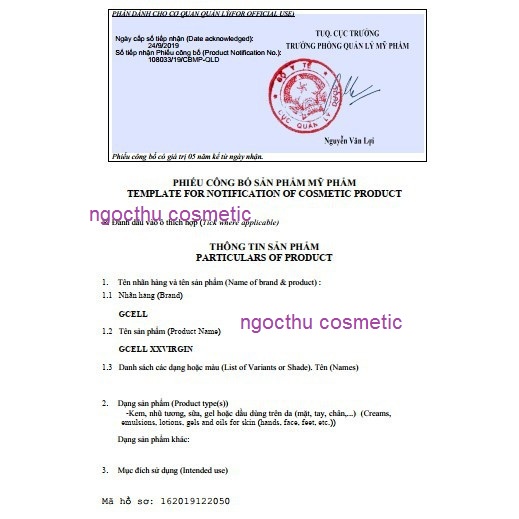 Kem Hồng Nhũ Hoa N XXVIRGIN Gcell Lọ 5ml | BigBuy360 - bigbuy360.vn