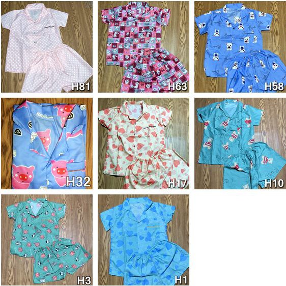 Set ngủ cộc pijama nữ (được chọn màu, gửi random họa tiết) Free size dưới 60kg | BigBuy360 - bigbuy360.vn