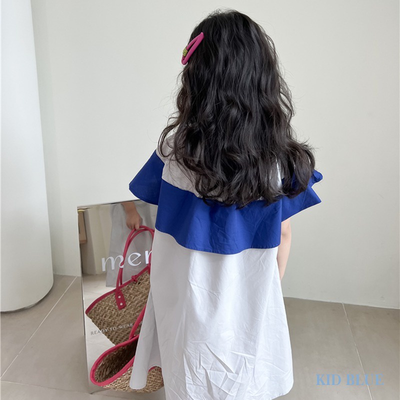 Đầm Công Chúa Tay Cánh Tiên Phối Ren Màu Sắc Ngọt Ngào Phong Cách Hàn Quốc Thời Trang Mùa Hè Cho Bé Gái