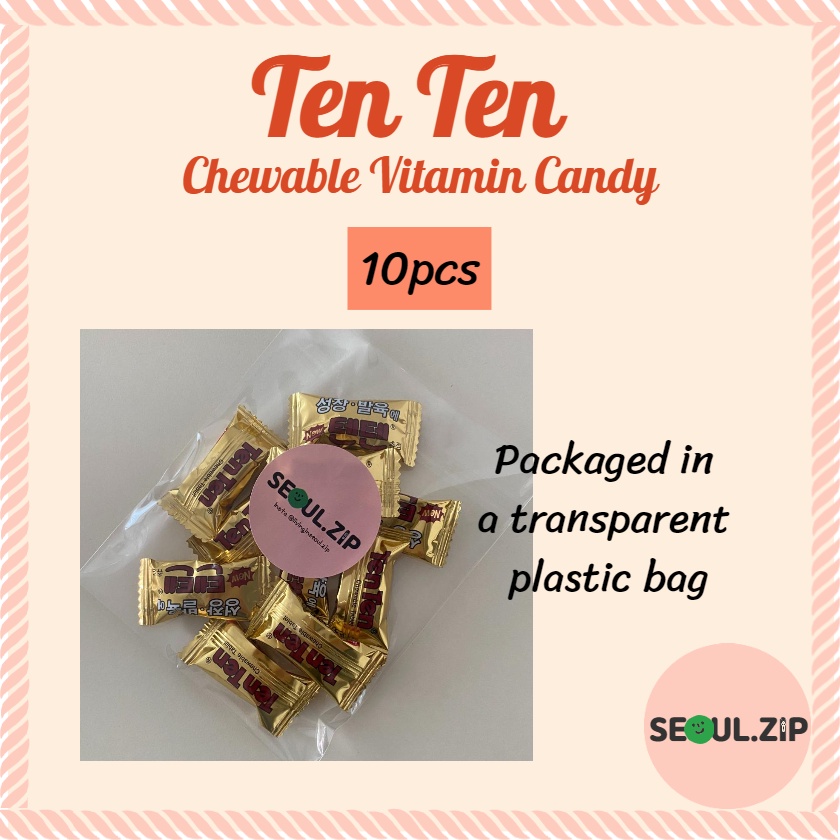 Tenten Kẹo Vitamin Tăng Chiều Cao vận chuyển trực tiếp từ Hàn Quốc 10pcs
