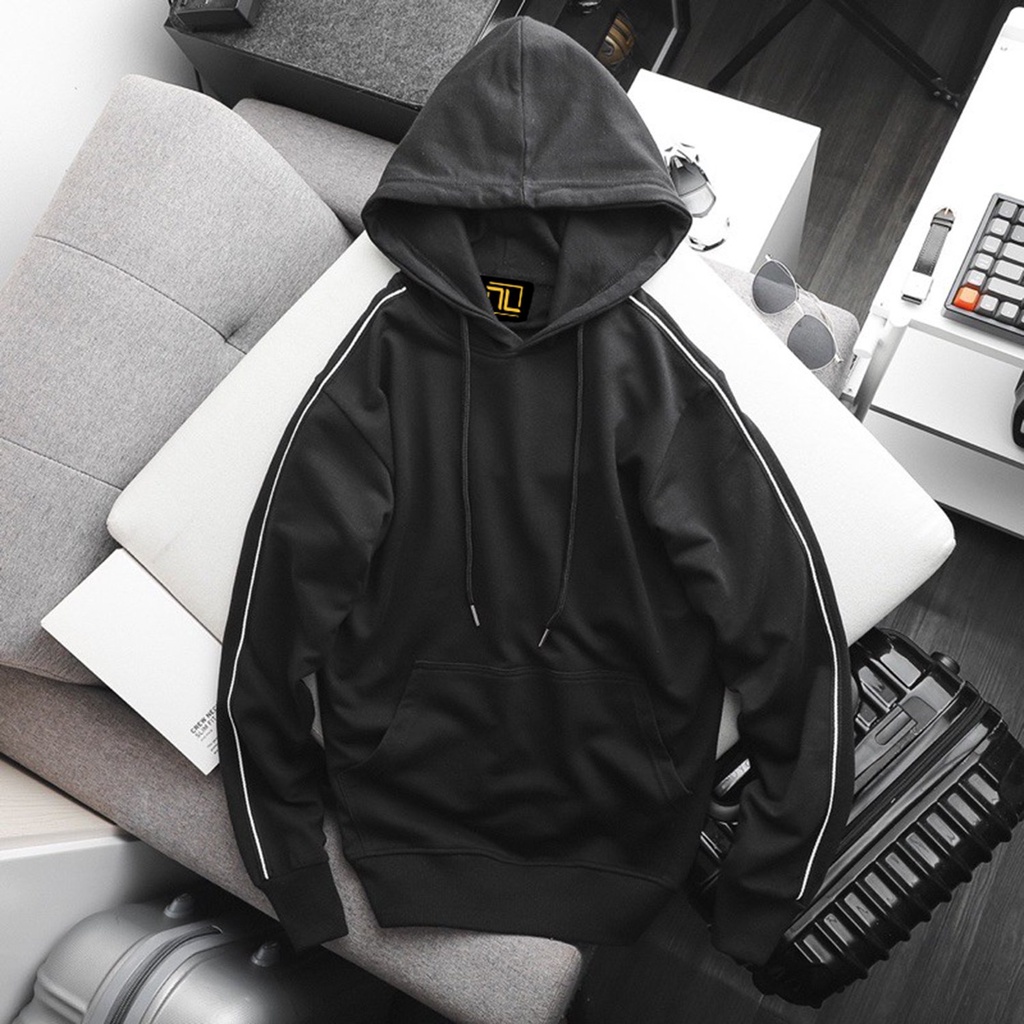 [HÀNG HOT] Áo hoodie - Áo hoodie nam viền tay - Chất vải nỉ đẹp, dáng trẻ trung, mặc thoải mái ấm áp, dễ phối đồ