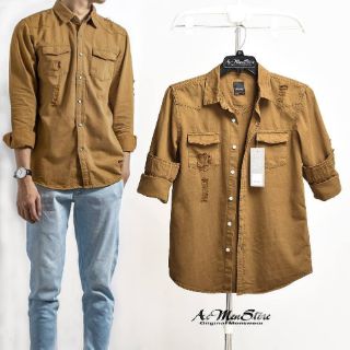 💘💘💘Áo sơ mi DENIM màu vàng bò thời trang cực ngầu💘💘💘