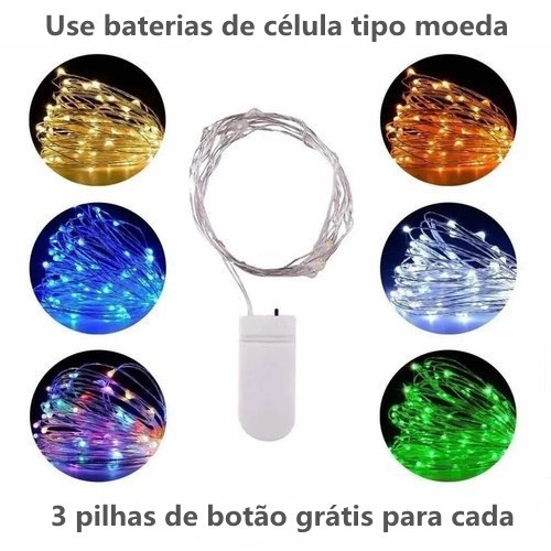 Dây Đèn Led Trang Trí Tiệc Cưới 1/2/3M 3 Chế Độ Tiện Dụng tùy chọn kèm theo pin