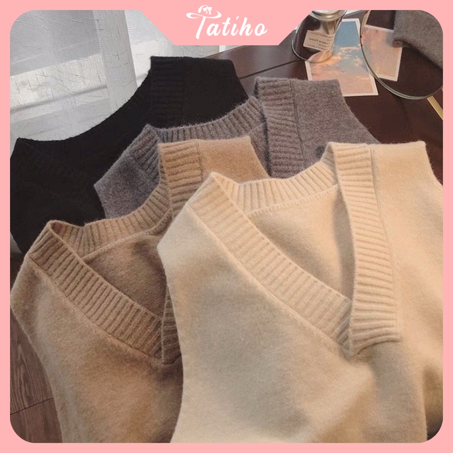 [Hàng Xịn, Giá Tốt] Áo Gile Len Trơn ( Áo Không Tay) Phong Cách Thời Trang Hottrend, Chất len Dày Vừa  - Mã AK011